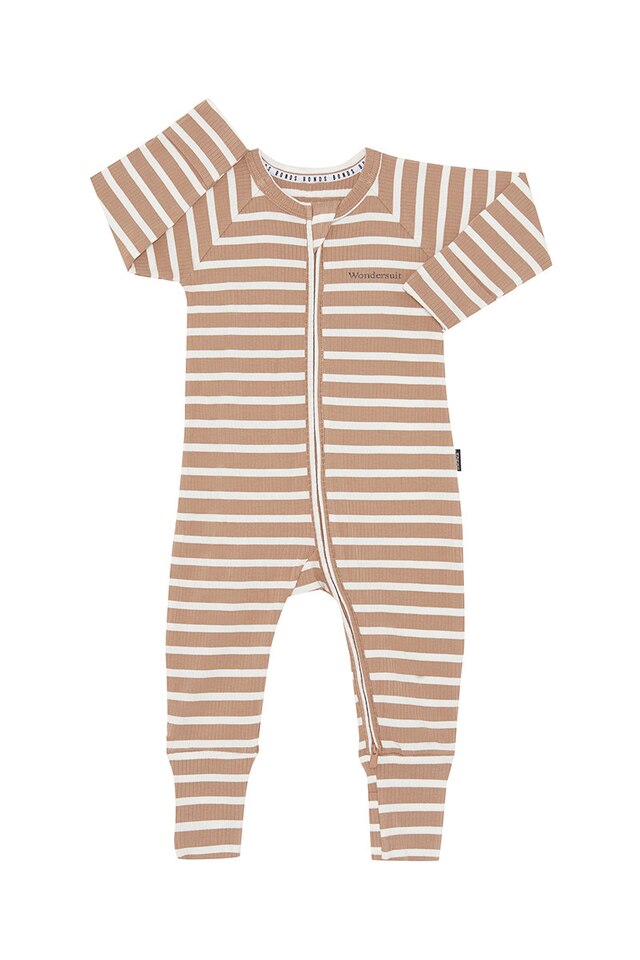 Wide Needle Zip Wondersuit | Sweet Caramel