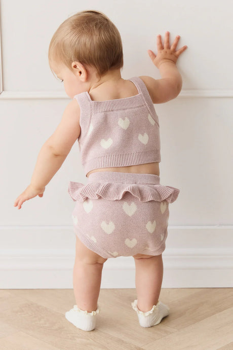 Molly Top | Heart Jacquard Ballerina Marle