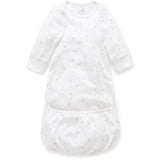 Sleepsuit | Pale Grey Leaf with Spot