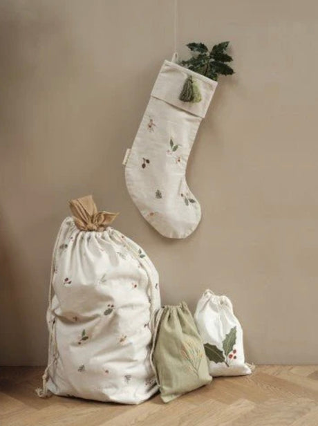 Hand Embroidered Christmas Stocking