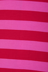 Zip Wondersuit | Horizontal Rugby Stripes Red