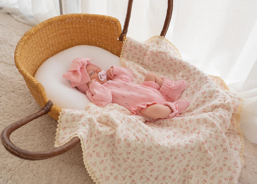 Gauze Lace Blanket | Paisley Peony
