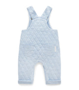 Quilted Overall | Soft Blue Melange