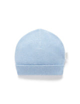 Textured Beanie l Blue Melange