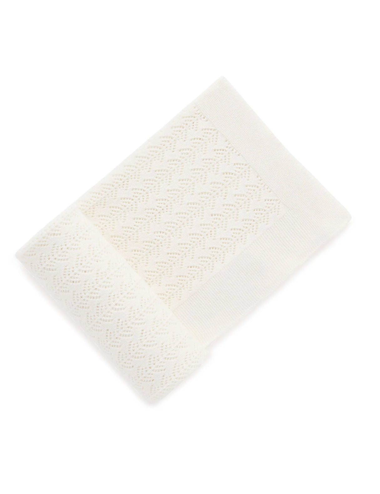 Heirloom Eyelet Blanket l Vanilla