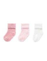3 Pack Rib Socks l Pink Pack