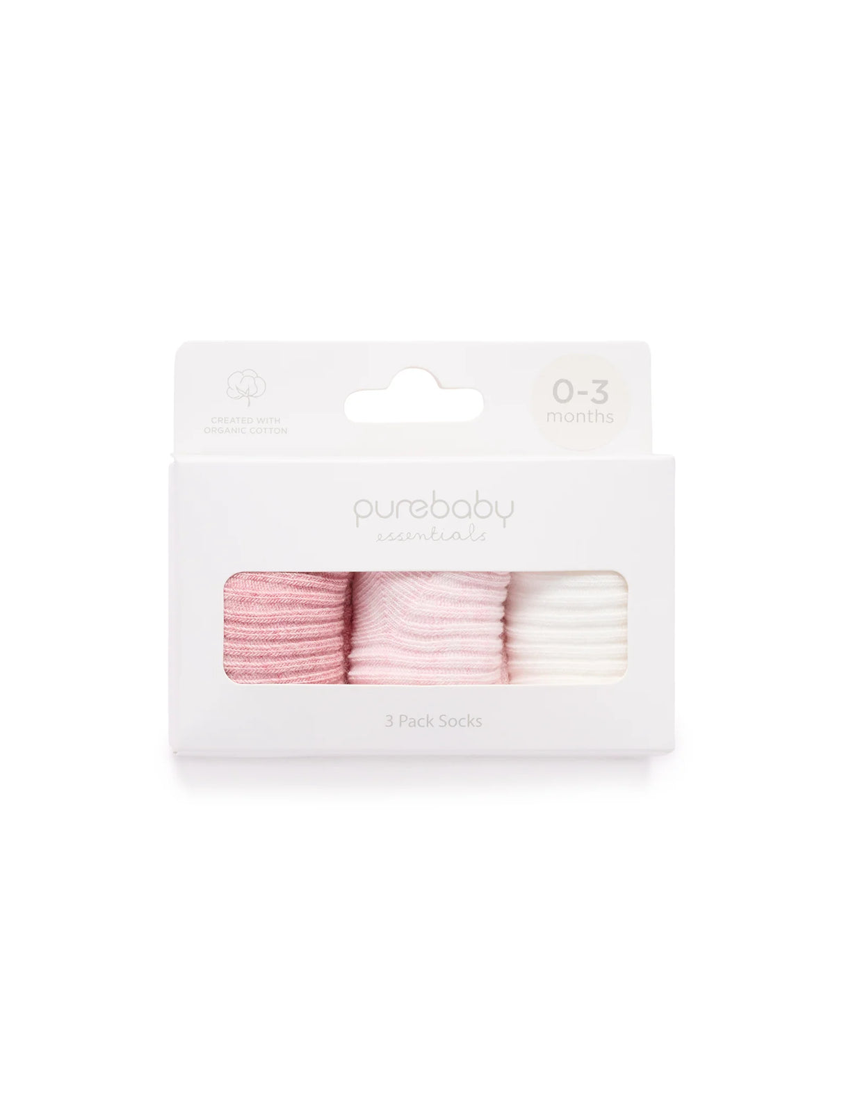 3 Pack Rib Socks l Pink Pack
