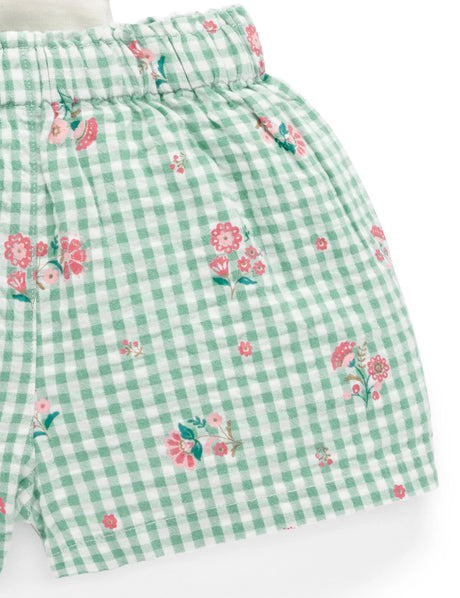 Gingham Floral Set l Frida Print