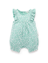 Ruffle Shortie Growsuit l Silhouette Print