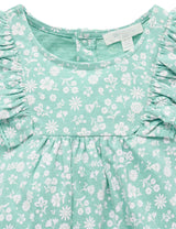 Ruffle Shortie Growsuit l Silhouette Print