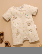 Llama Fiesta Short Growsuit l Cacti Print