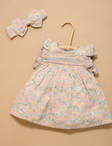 Smocked Dress l Isabella Print