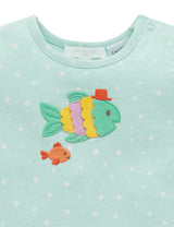 Fancy Fish Growsuit l Aloe Bubble Print