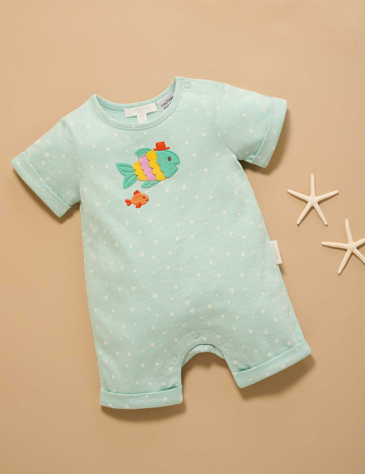 Fancy Fish Growsuit l Aloe Bubble Print