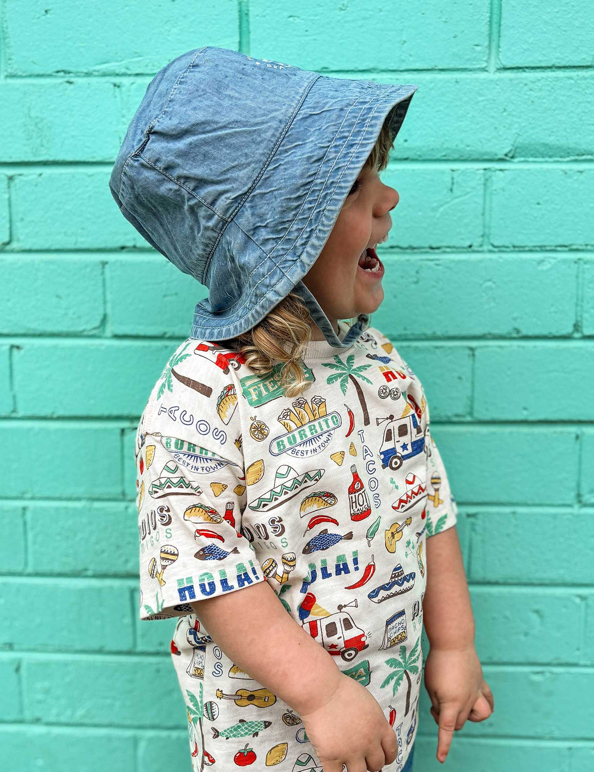 Denim Bucket Hat l Faded Denim