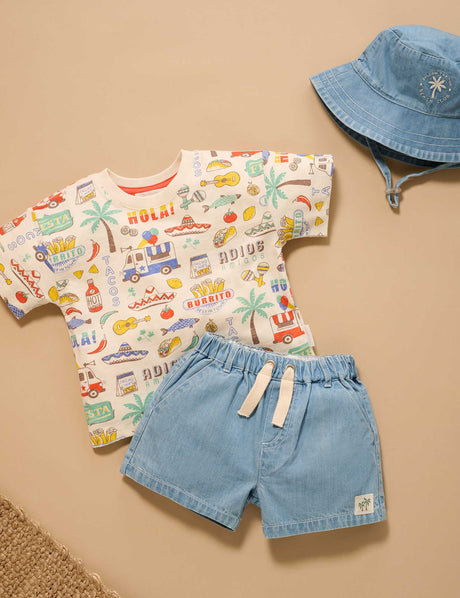Denim Bucket Hat l Faded Denim