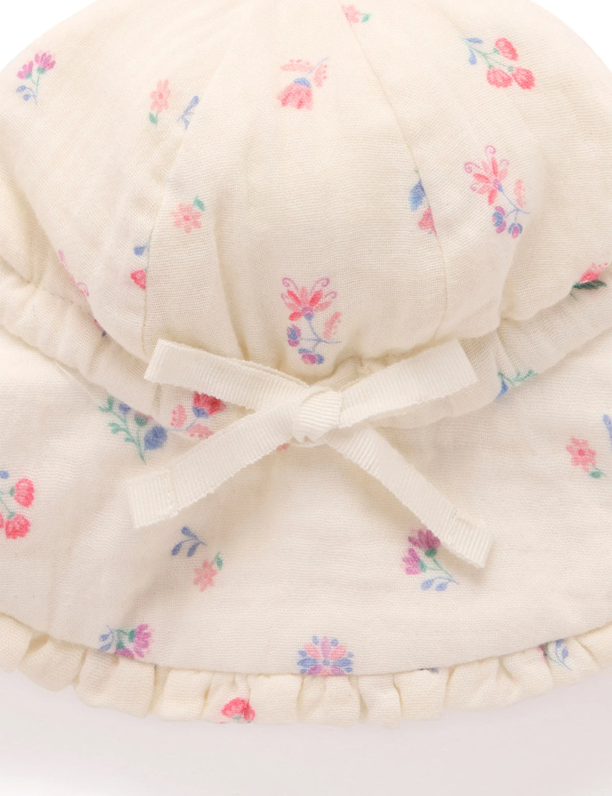 Ruffle Sun Hat l Marigold Print