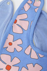 Baby Stretchies Bib 2 Pack | Blossom Block Purple