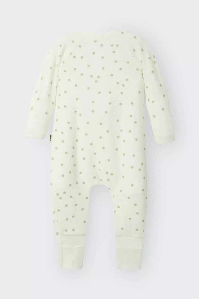 Poodlette Zip Wondersuit | Ditsy Dot Green