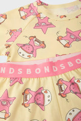 Kids Long Sleeve Sleep Set | Star Shred Pink