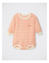 Baby Terry Slouchy Suit | Candy Stripe