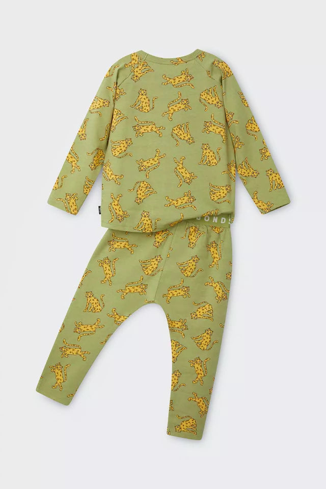 Kids Long Sleeve Sleep Set | Cheeky Cheetah