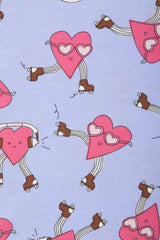 Kids Long Sleeve Sleep Set | Heart Beats Purple