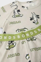 Kids Long Sleeve Sleep Set | Zig Zag Zoom Zebra