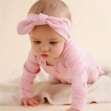 Zip Growsuit & Headband Set | Pale Pink Blossom