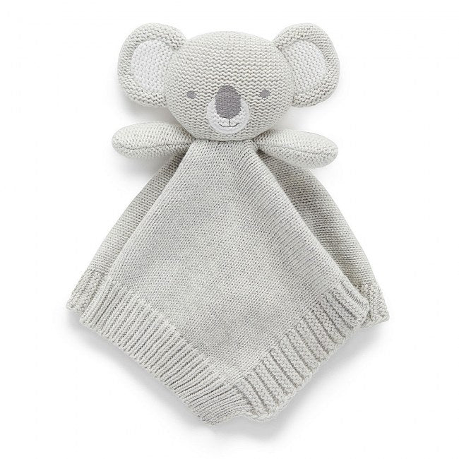 Knitted Koala Comforter | Grey