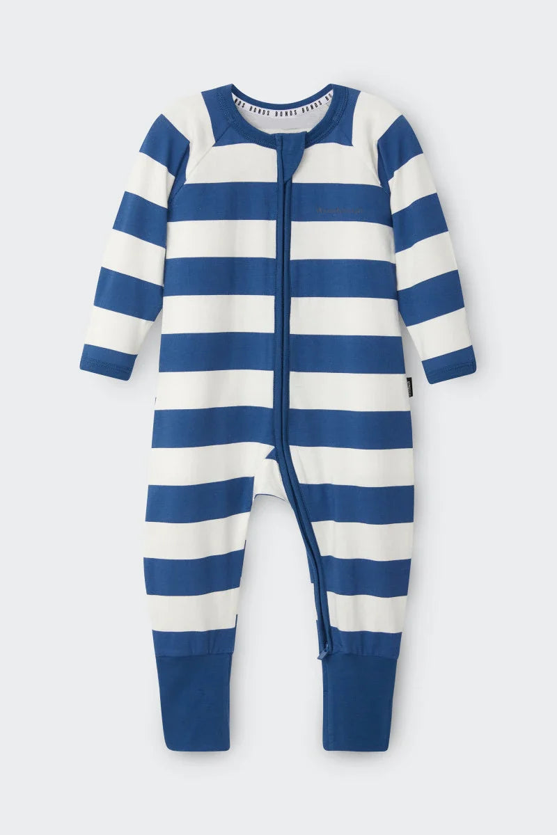 Zip Wondersuit | Moonlit Sky & Marscapone Stripe