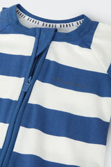 Zip Wondersuit | Moonlit Sky & Marscapone Stripe