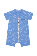 Wondercool Eyelet Zip Romper | Dreamy Clouds