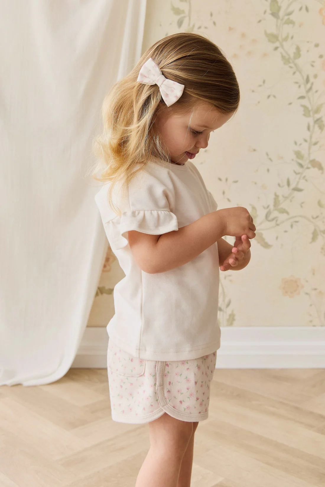 Organic Cotton Noelle 2pk Bow | Victoria Blush