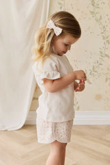 Organic Cotton Noelle 2pk Bow | Victoria Blush