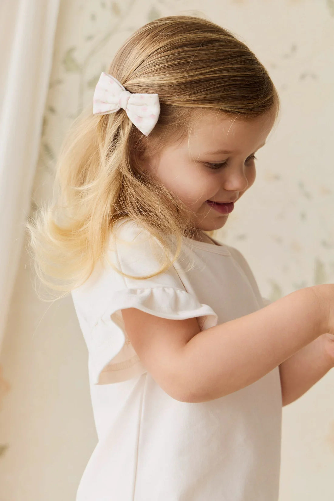 Organic Cotton Noelle 2pk Bow | Victoria Blush