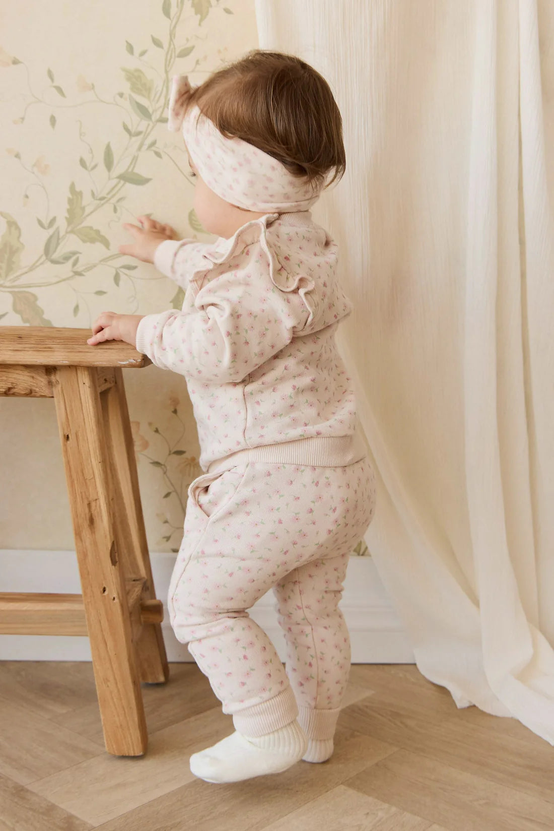 Organic Cotton Lilith Track Pant | Victoria Blush