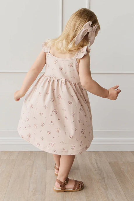 Organic Cotton Gracelyn Dress | Petite Fleur Soft Peony