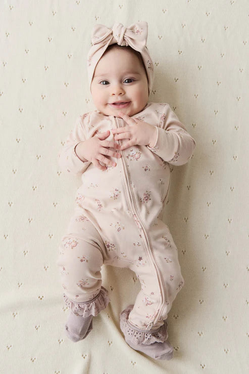 Organic Cotton Frankie Onepiece | Petite Fleur Soft Peony