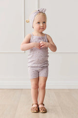 Everyday Singlet & Bike Short Set | Lulu Bloom Iris