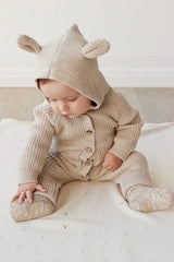 Bear Knit Onepiece | Sand Marle Fleck