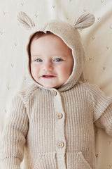 Bear Knit Onepiece | Sand Marle Fleck