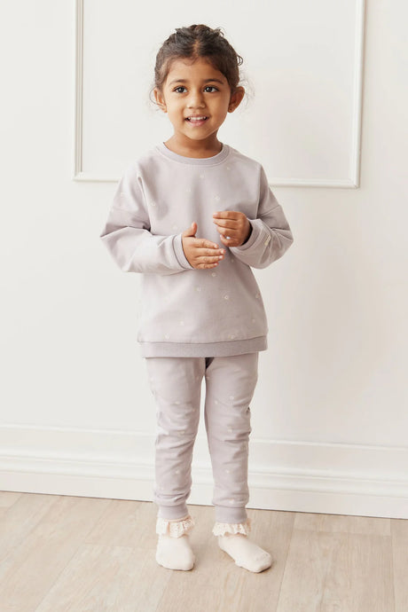 Organic Cotton Morgan Track Pant | Annie Ditzy Violet Ice