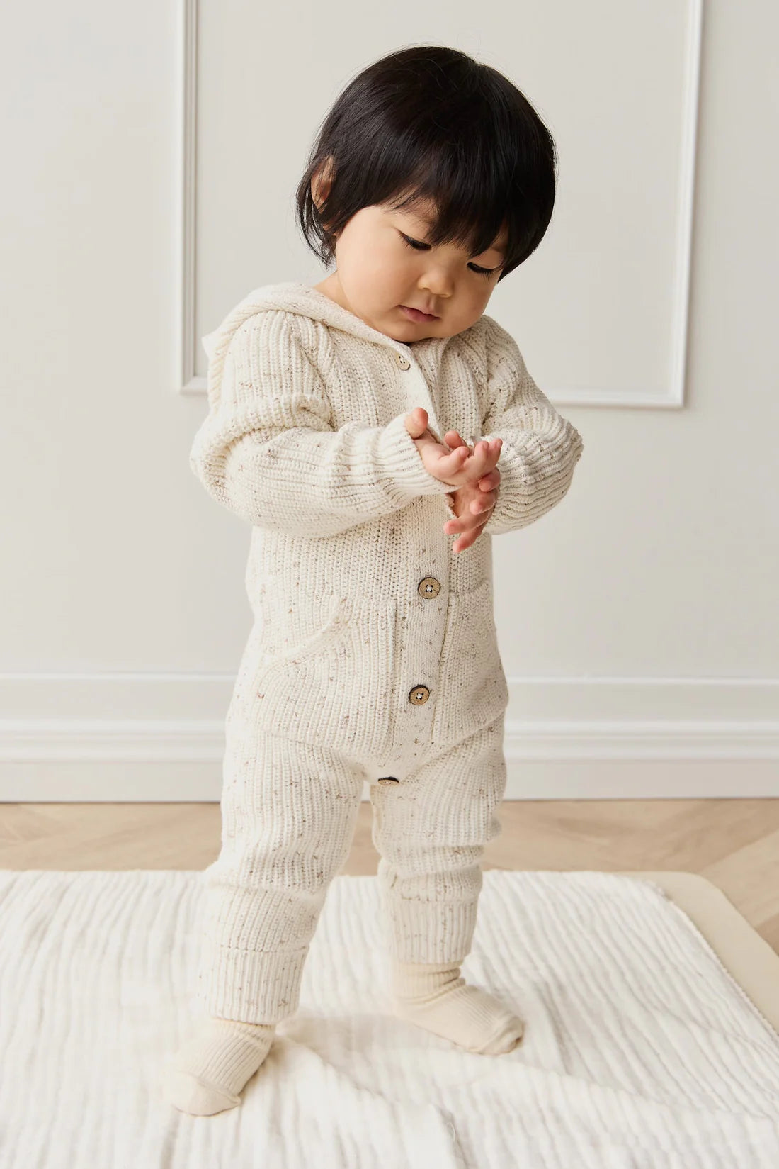 Bear Knit Onepiece | Pistachio Fleck