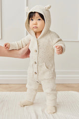 Bear Knit Onepiece | Pistachio Fleck
