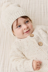 Alfie Knitted Onepiece | Oatmeal Hay Fleck
