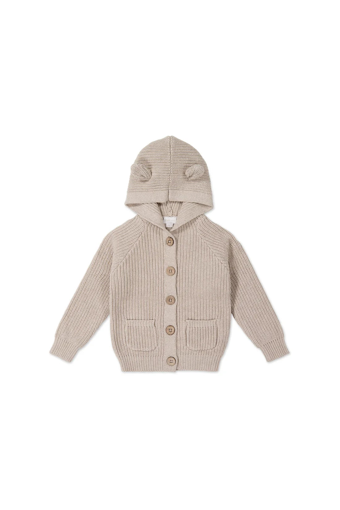 Humphrey Knitted Cardigan | Sand Marle Fleck