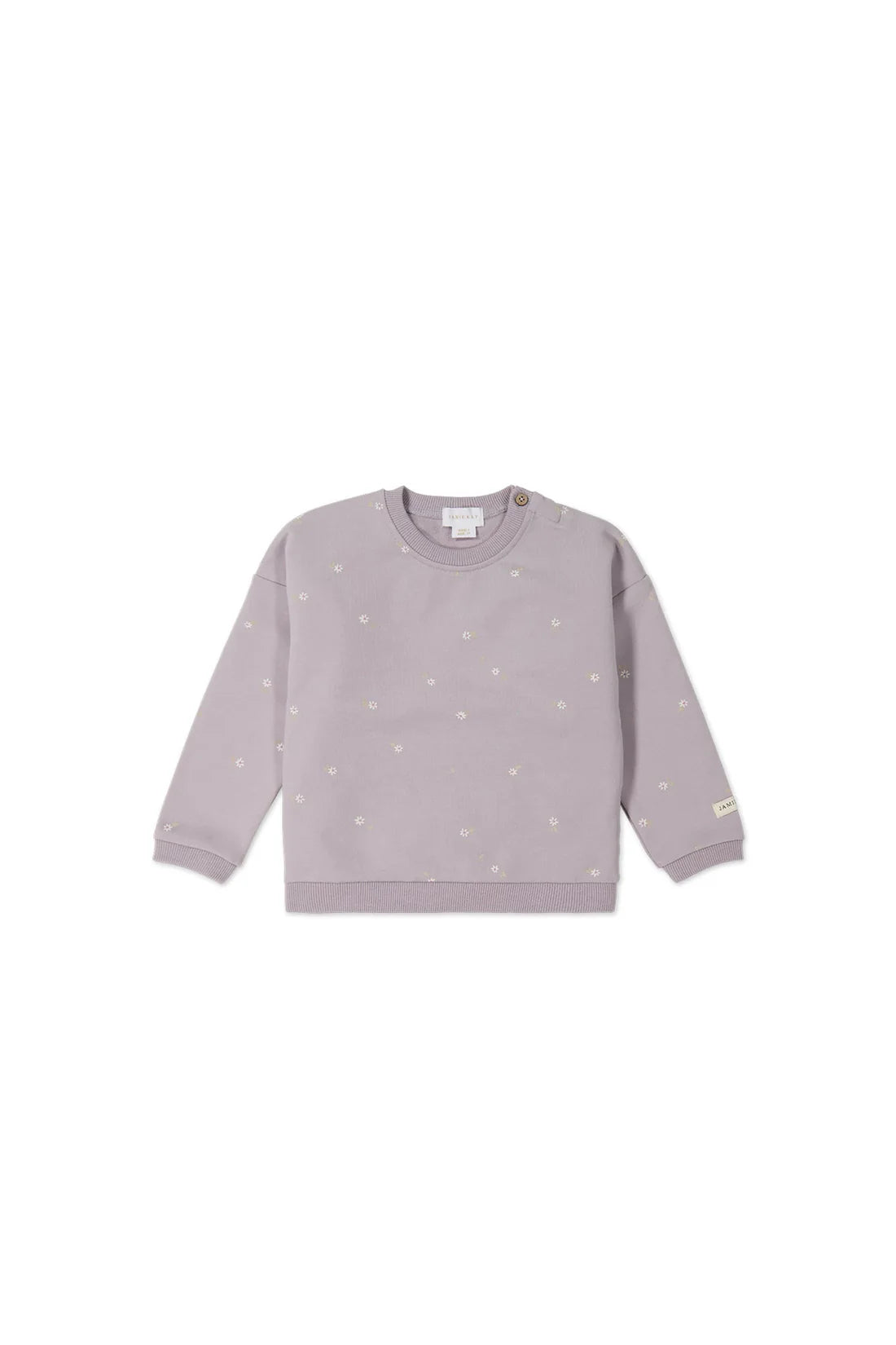 Organic Cotton Bobbie Sweatshirt | Annie Ditzy Violet Ice