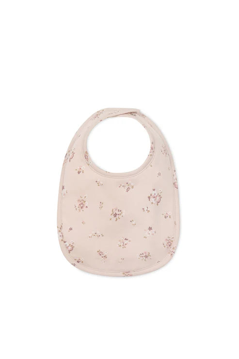 Organic Cotton Bib | Petite Fleur Soft Peony