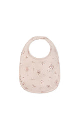 Organic Cotton Bib | Petite Fleur Soft Peony